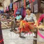 Artisan of ulos In Huta Raja